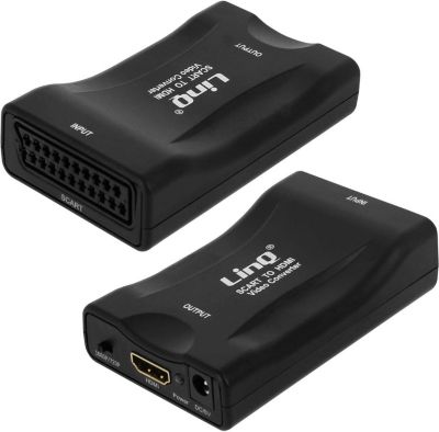 Adaptateur HDMI LINQ Péritel vers HDMI 1080P SCART-HDMI Adaptateur HDMI LINQ Péritel vers HDMI 1080P SCART-HDMI