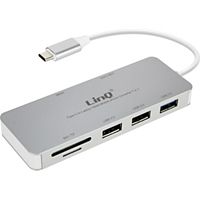 LINQ Hub 7en1 3xUSB USB-C HDMI SD/Micro-SD