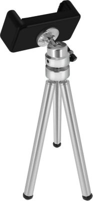 Trépied LINQ Mini Métal, Pieds Extensibles - Argent