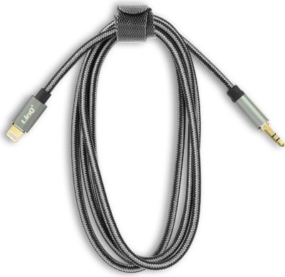 Câble Lightning LINQ Lightning vers Jack 3.5mm Mâle 1.5m Gris Câble Lightning LINQ Lightning vers Jack 3.5mm Mâle 1.5m Gris