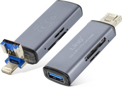 Adaptateur Lightning/Carte SD LINQ Lecteur de carte Mémoire OTG 480Mbps