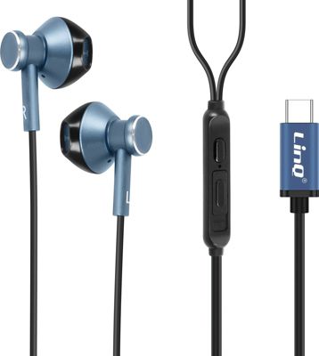 Ecouteurs LINQ Filaires USB-C Son de Qualité