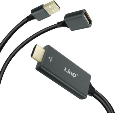 Adaptateur HDMI LINQ HDMI + 1x Connecteur USB Mâle + 1x USB