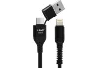 Câble Lightning LINQ USB-C, USB-A / Lightning Power Delivery