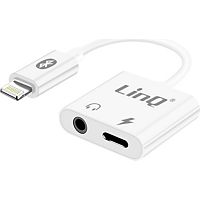 Adaptateur Lightning/Jack 3,5 LINQ Audio / Charge iPhone - Jack 3.5mm Blanc