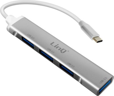 Adaptateur USB C LINQ Hub USB-C vers 4x Ports USB Ultra Rapide