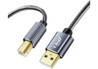 Câble USB LINQ USB-A 2.0 / USB-B 2.0 Nylon tressé 1,5m