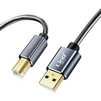 Câble USB LINQ USB-A 2.0 / USB-B 2.0 Nylon tressé 1,5m