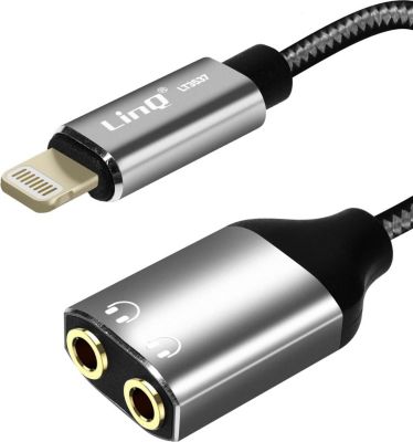 Adaptateur Jack LINQ Adaptateur Audio Lightning vers 2x Jack