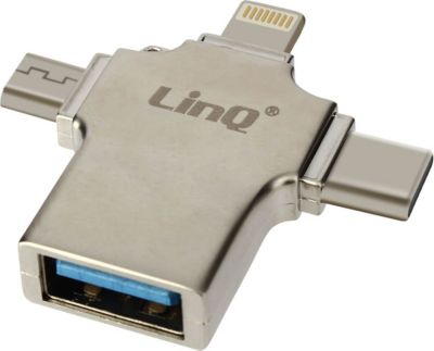 Câble Lightning LINQ Lightning, USB-C, Micro-USB vers USB