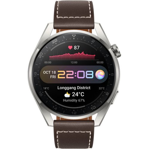 Montre connect e HUAWEI Watch 3 Pro Classic Marron