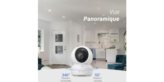 Caméra de surveillance EZVIZ Wifi H6C 2K motorisée