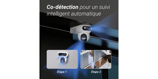 Caméra de surveillance EZVIZ H90 - Double optique 2K+ motorisée