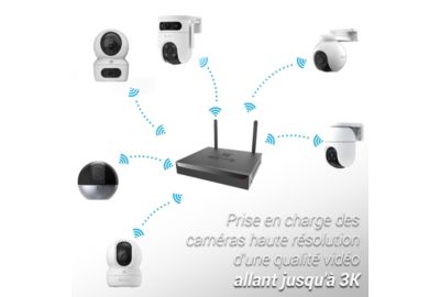 Caméra de surveillance EZVIZ NVR H5S+ 4 caméras extérieures H3C 2K+