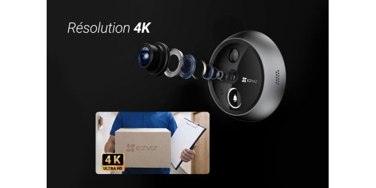 Visiophone co EZVIZ EP4 argent