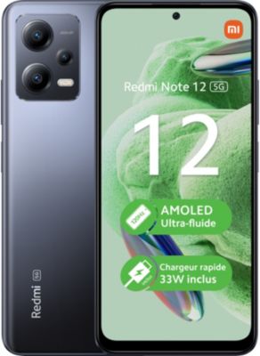 Smartphone XIAOMI Redmi Note 12 Gris 5G Reconditionné