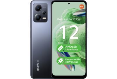 Smartphone XIAOMI Redmi Note 12 Gris 5G