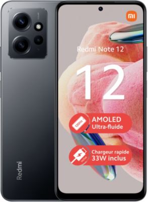 Smartphone XIAOMI Redmi Note 12 Gris 4G Reconditionné