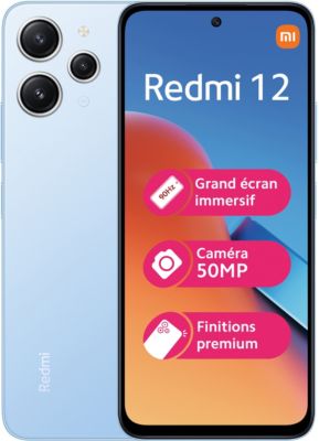 Smartphone XIAOMI Redmi 12 128Go Bleu