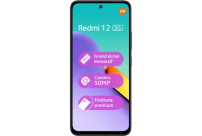 Smartphone XIAOMI Redmi 12 5G 128Go Noir