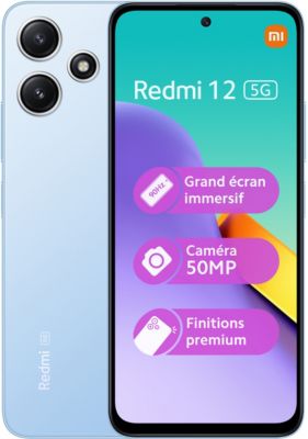 Smartphone XIAOMI Redmi 12 128Go Bleu 5G