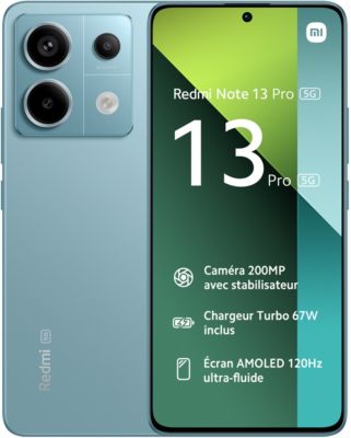 Smartphone XIAOMI Redmi Note 13 Pro 256Go Bleu Ocean 5G
