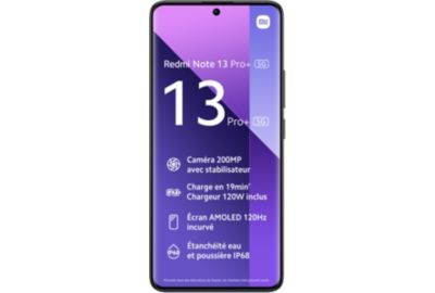 Smartphone XIAOMI Redmi Note 13 Pro Plus 256Go Noir 5G