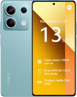 Smartphone XIAOMI Redmi Note 13 256Go Bleu Ocean 5G