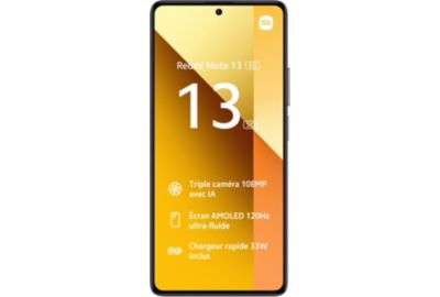 Smartphone XIAOMI Redmi Note 13 256Go Noir 5G