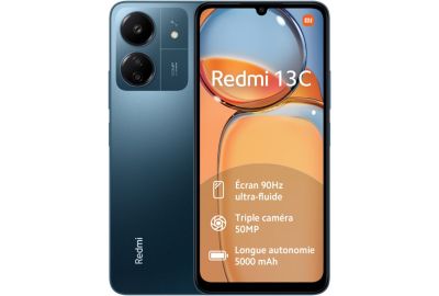Smartphone XIAOMI Redmi 13C 256Go Bleu
