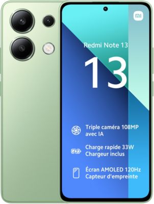 Smartphone XIAOMI Redmi Note 13 256Go Vert 4G