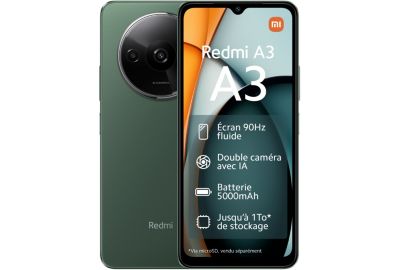Smartphone XIAOMI Redmi A3 Vert 128Go