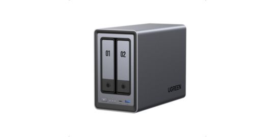 Serveur NAS UGREEN 2 baies DXP2800 Gris anodisé