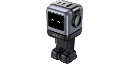 Chargeur UGREEN Robot 2ports USBC 1 port USBA Noir 65W
