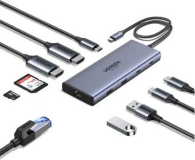 Hub USB C UGREEN hub usb-c 10-en-1 ugreen cm639 – station