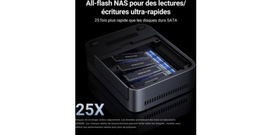 Serveur NAS UGREEN DXP480T Plus Gris anodisé