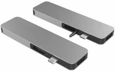 Hub USB C HYPER Drive Solo Hub 7 en 1 MacBook Gris