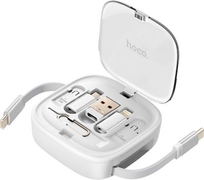 HOKO Câble 6-en-1 rétractable 60W - Blanc