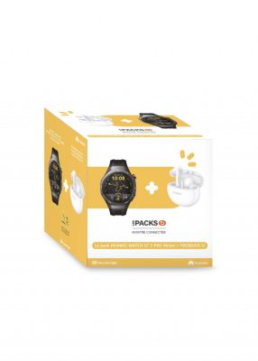 Montre connectée HUAWEI Pack Watch GT5Pro 46mm Noir +Buds Blancs