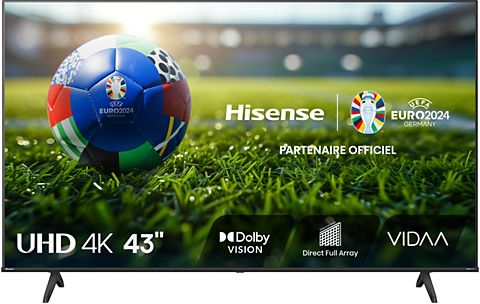 Buy Hisense 43A6K 43 inches (108 cm) 4K Utlra HD Smart Google LED TV  (Black) (2023 model) With Dolby Vision and ATMOS at Reliance Digital
