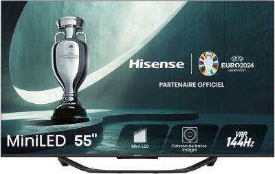 TV QLED HISENSE MiniLED 55U7KQ 2023
