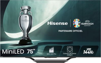 TV QLED HISENSE MiniLED 75U7NQ 2024