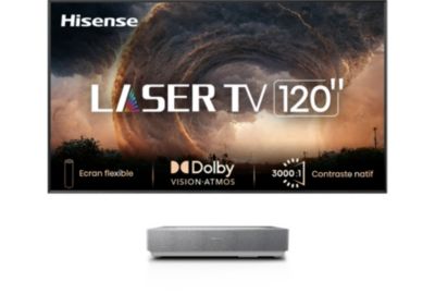 Vidéoprojecteur home cinéma HISENSE 120L5ND Laser TV + écran ALR FRESNEL