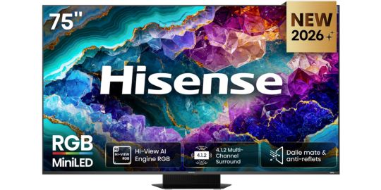 TV RGB MiniLED HISENSE 75UR9S (189cm)