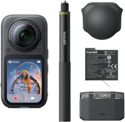 Caméra 360 INSTA360 X6 Essentials Bundle Midnight Black