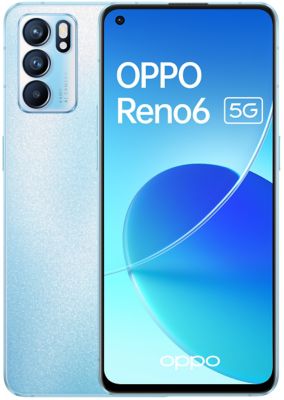 Smartphone OPPO Reno6 Bleu 5G Reconditionné