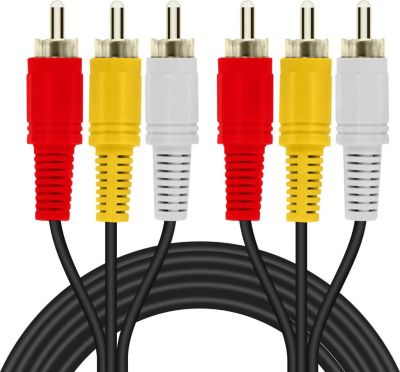 Câble RCA LINQ 3 RCA Mâle vers Mâle Blindé 5m