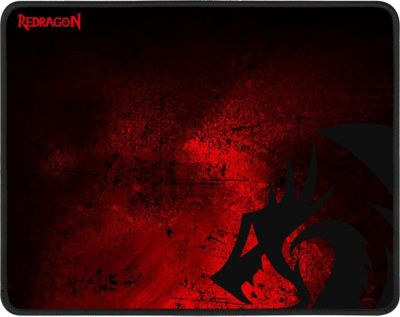 Tapis de souris REDRAGON PISCES (P016) coloris noir et rouge mat