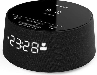 Réveil PHILIPS Bluetooth avec  sans Fil Noir Réveil PHILIPS Bluetooth avec  sans Fil Noir
