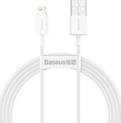 Câble alimentation BASEUS USB-Lightning 2,4A 1,5m Rapide Câble